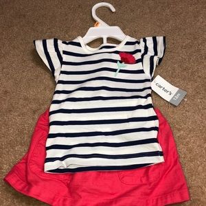 12 months Carter short and shirt set